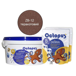 Двокомпонентна епоксидна фуга Octopus Zatirka колір теракотовий 2,5 кг.