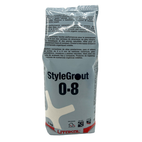 Цементна фуга StyleGrout 0-8 (Grey 1) 3 кг