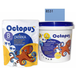 Двокомпонентна епоксидна фуга Octopus Zatirka колір синій 8531 1,25 кг