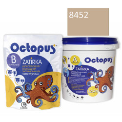 Двокомпонентна епоксидна фуга Octopus Zatirka колір бежевий 8452 1,25 кг