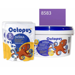 Двокомпонентна епоксидна фуга Octopus Zatirka колір бузковий 8583 2,5 кг