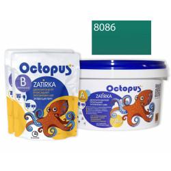 Двокомпонентна епоксидна фуга Octopus Zatirka колір зелено-м'ятний 8086 2,5 кг