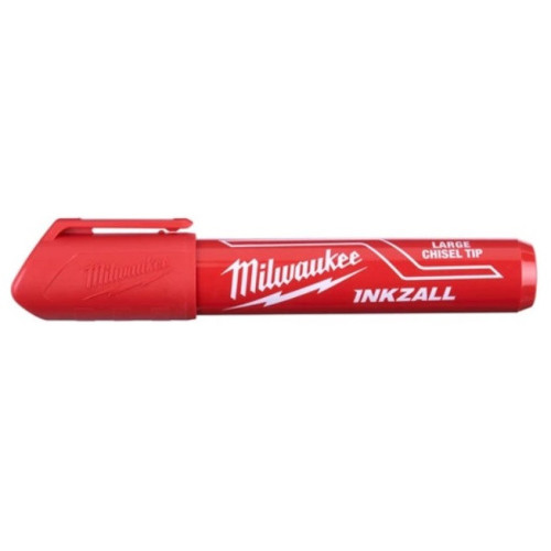 Маркер INKZALL Red L Chisel Tip 1 шт. MILWAUKEE 4932471556