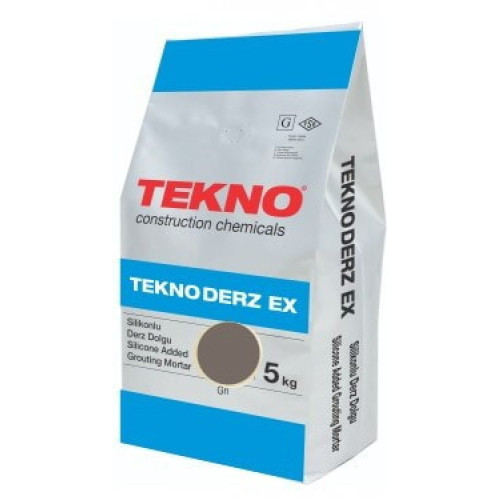 Затирка для швів (фуга для плитки) Tekno Teknoderz EX 5 кг. Сіра