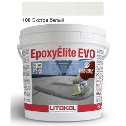 Епоксидна фуга Litokol Epoxyelite EVO c.100 двокомпонентна екстра біла 5кг