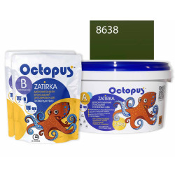 Двокомпонентна епоксидна фуга Octopus Zatirka колір зелено-хакі 8638 2,5 кг