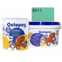 Двокомпонентна епоксидна фуга Octopus Zatirka колір зелено-смарагдовий 8511 2,5 кг