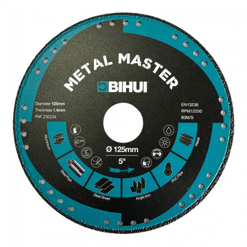 Диск алмазний BIHUI METAL MASTER 125x1,4x22,23 мм