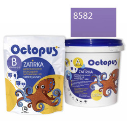 Двокомпонентна епоксидна фуга Octopus Zatirka колір бузковий 8582 1,25 кг