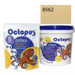 Двокомпонентна епоксидна фуга Octopus Zatirka колір жовтий 8562 1,25 кг