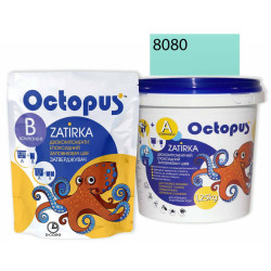 Двокомпонентна епоксидна фуга Octopus Zatirka колір зелено-м'ятний 8080 1,25 кг