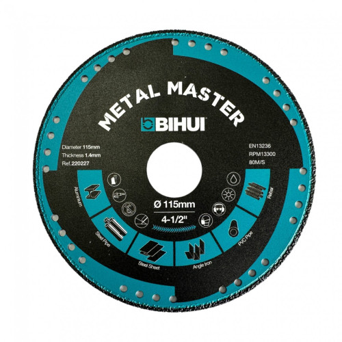 Диск алмазний BIHUI METAL MASTER 115x1,4x22,23 мм