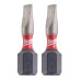 Насадка Milwaukee SHOCKWAVE SL1,2x6,5 25 мм (2 шт.)