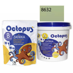 Двокомпонентна епоксидна фуга Octopus Zatirka колір зелено-хакі 8632 1,25 кг