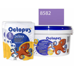 Двокомпонентна епоксидна фуга Octopus Zatirka колір бузковий 8582 2,5 кг