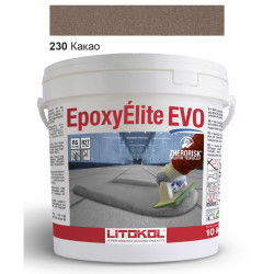 Епоксидна фуга Litokol Epoxyelite EVO c.230 двокомпонентна какао (коричнева) 10 кг