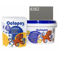 Двокомпонентна епоксидна фуга Octopus Zatirka колір сіро-теплий 8382 2,5 кг