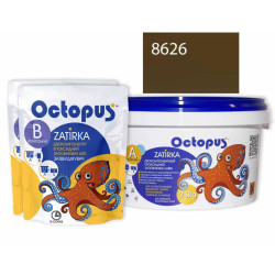 Двокомпонентна епоксидна фуга Octopus Zatirka колір сірий 8626 2,5 кг