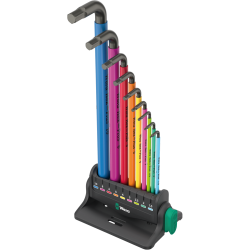 Набір Г-подібних ключів WERA 950/9 Hex-Plus Multicolour 3