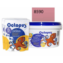 Двокомпонентна епоксидна фуга Octopus Zatirka колір фіолетово-коричневий 8590 2,5 кг