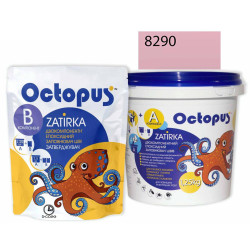 Двокомпонентна епоксидна фуга Octopus Zatirka колір червоний 8290 1,25 кг