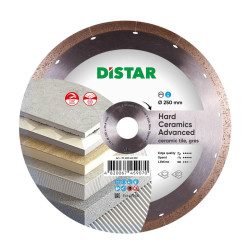 Диск алмазний Distar Hard ceramics Advanced 250 мм для керамограніта/кераміки