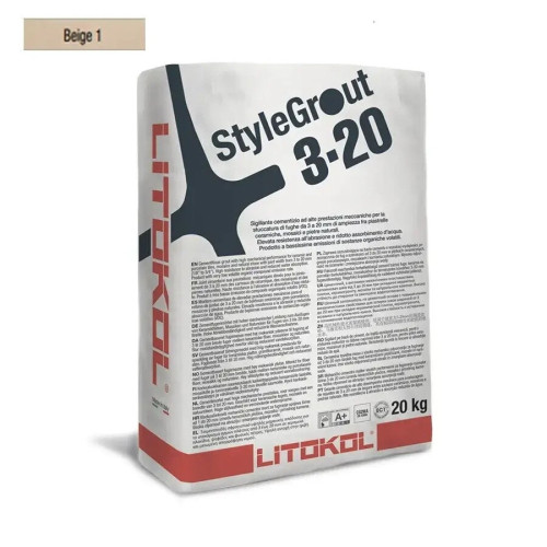 Цементна фуга StyleGrout 3-20 (Silver 3)20 кг