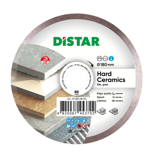 Диск алмазний Distar Hard ceramics 180 мм для керамограніта/кераміки