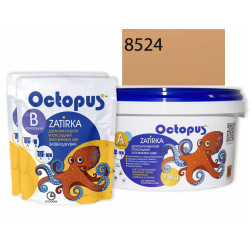 Двокомпонентна епоксидна фуга Octopus Zatirka колір коричнево-рудий 8524 2,5 кг