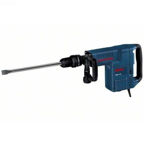 Відбійний молоток Bosch Professional GSH 11 E з плоским зубилом в кейсі