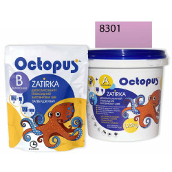 Двокомпонентна епоксидна фуга Octopus Zatirka колір рожево-малиновий 8301 1,25 кг