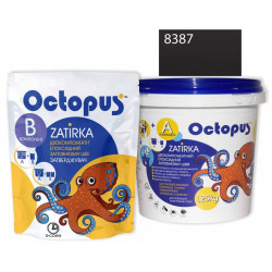 Двокомпонентна епоксидна фуга Octopus Zatirka колір сіро-теплий 8387 1,25 кг