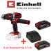 Шуруповерт аккумуляторный ударный Einhell TE-CD 18/48 Li-i Kit 2x2.5 Ah