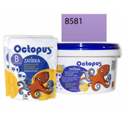 Двокомпонентна епоксидна фуга Octopus Zatirka колір бузковий 8581 2,5 кг