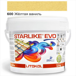 Епоксидна фуга Litokol Starlike EVO 600 жовта ваніль 2,5 кг