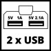 Зарядний пристрій USB акумуляторний Einhell TE-CP 18 Li USB - Solo