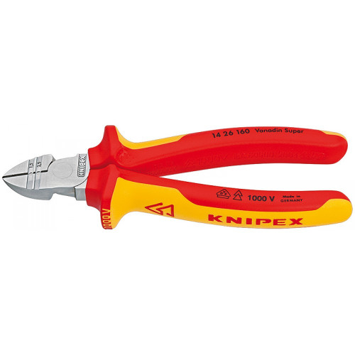 Кусачки бічні Knipex VDE для видалення ізоляції, 160 мм