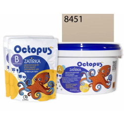 Двокомпонентна епоксидна фуга Octopus Zatirka колір бежевий 8451 2,5 кг