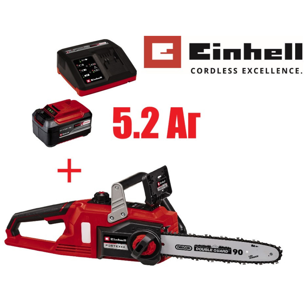 Пила цепная аккумуляторная Einhell FORTEXXA 18/30 Kit 5.2 Ah