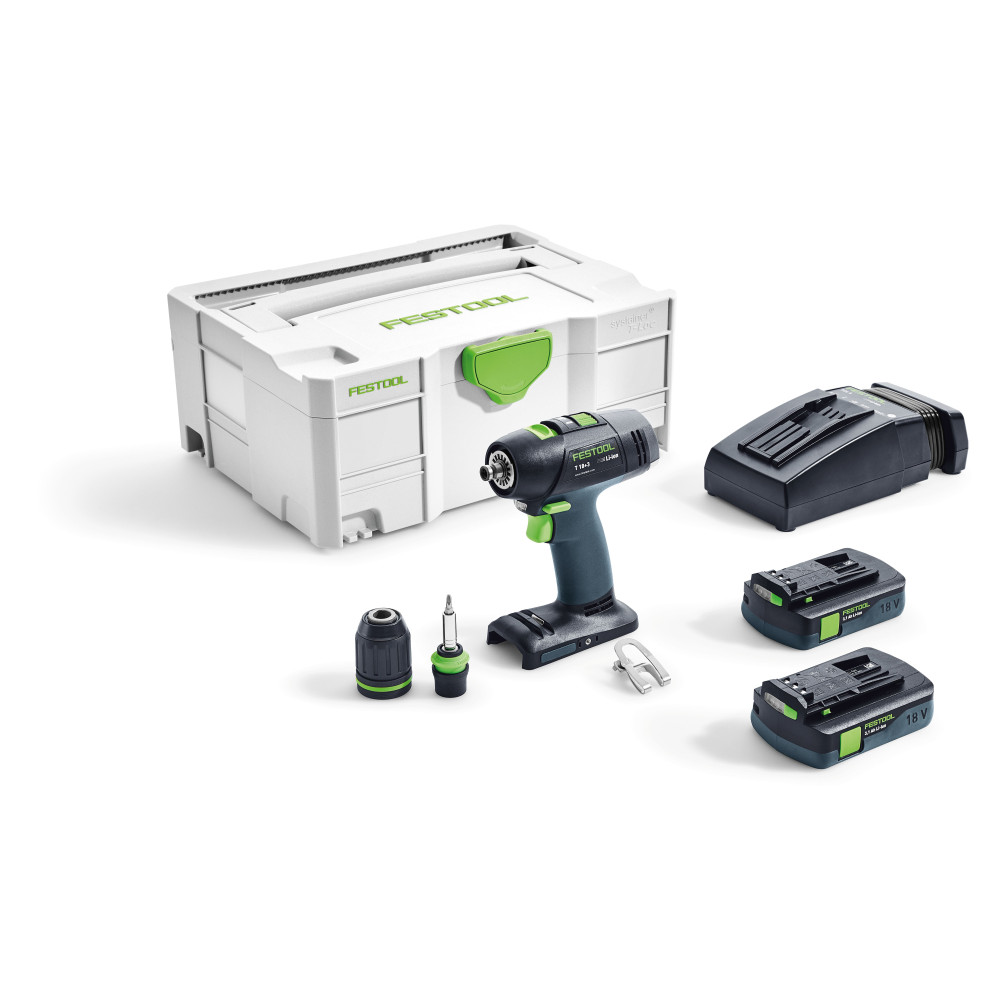 Аккумуляторная дрель-шуруповёрт FESTOOL T 18+3 Li 3.1-Compact