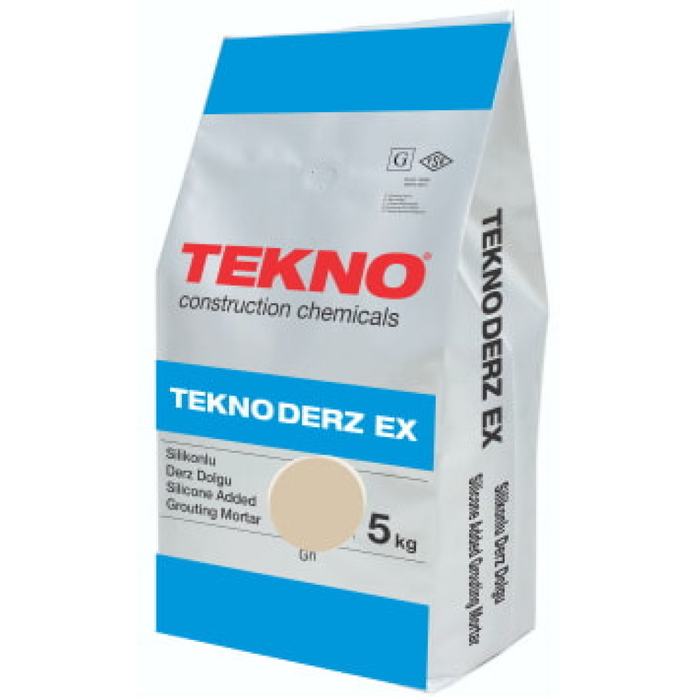 Затирка для швів (фуга для плитки) Tekno Teknoderz EX 5 кг. Аванос Бежевий