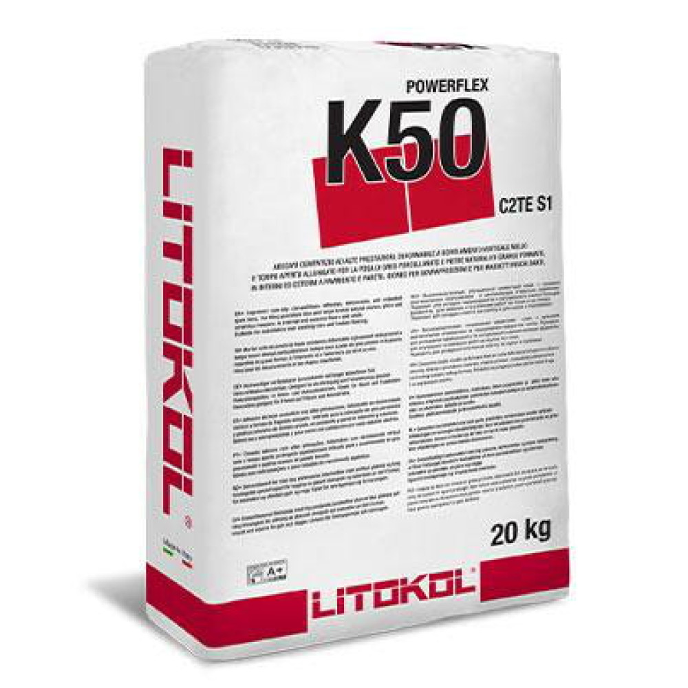 Клей на цементній основі Litokol POWERFLEX K50 C2TES1 20 кг сірий