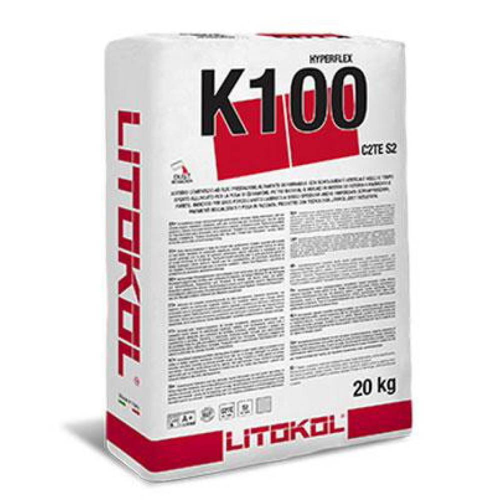 Клей на цементній основі Litokol HYPERFLEX K100 20 кг C2TES2 сірий