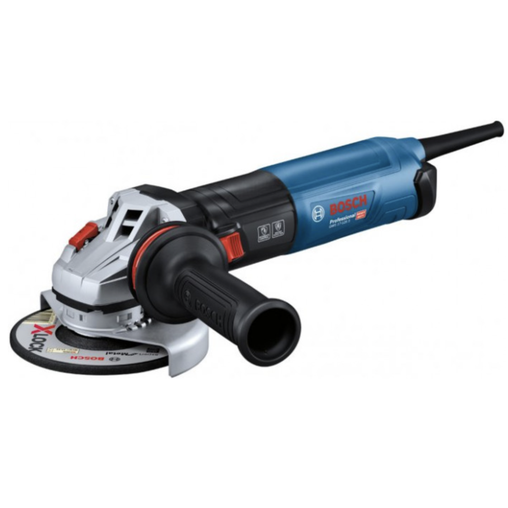 Кутова шліфмашина Bosch Professional GWS 17-125 S з регулюванням, антивібраційною рукояткою та пиловим фільтром