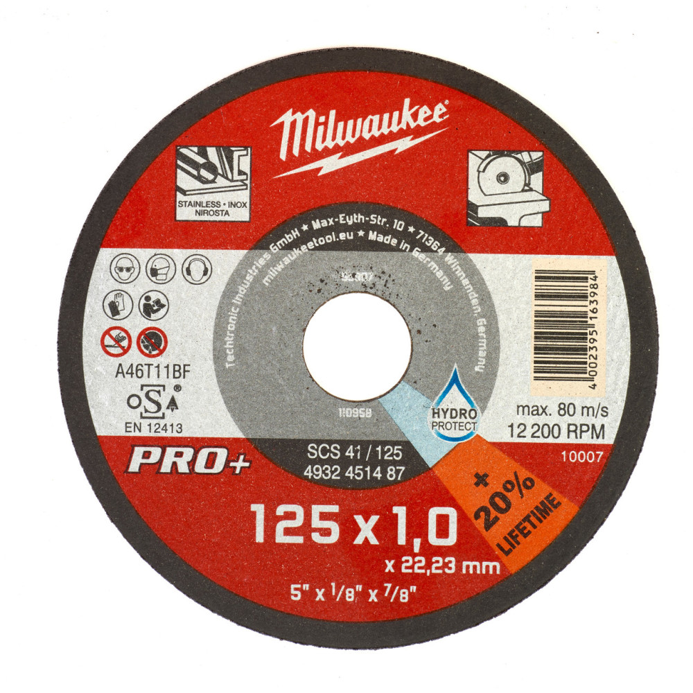 Відрізний диск SCS 41/125х1 PRO+ MILWAUKEE