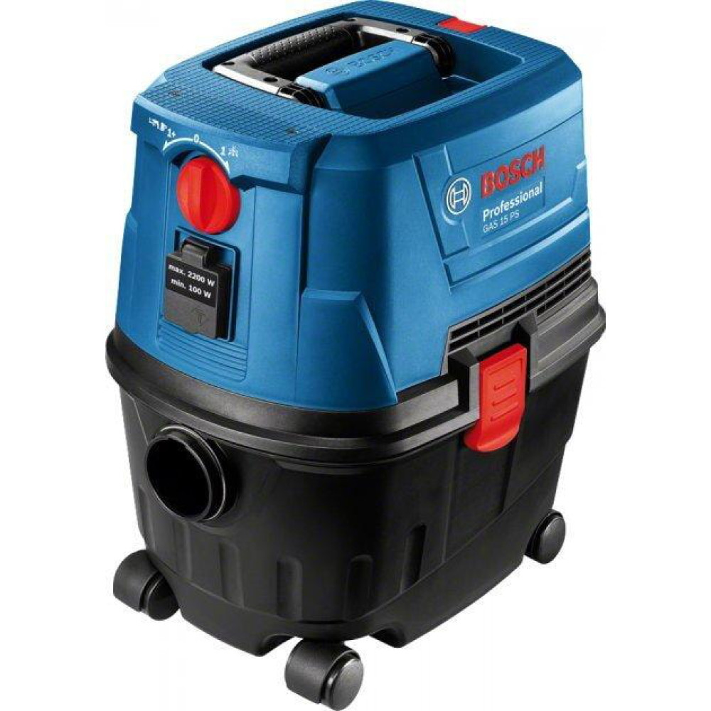 Пилосос будівельний Bosch Professional GAS 15 PS із кутовою та щілинною насадками