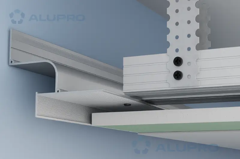 Алюмінієвий профіль тіньового шва: сучасне рішення для підвісних стель