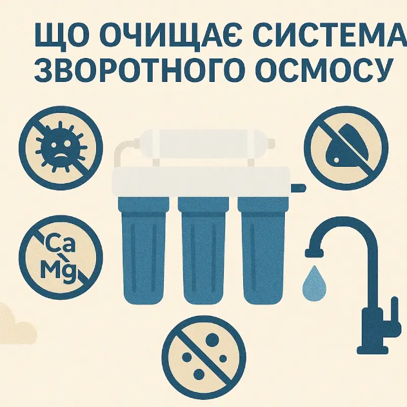 Що очищає система зворотного осмосу і чому вона вважається найефективнішою Що очищає система зворотного осмосу і чому вона вважається найефективнішою
