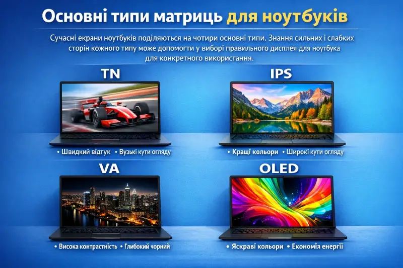 типи матриць