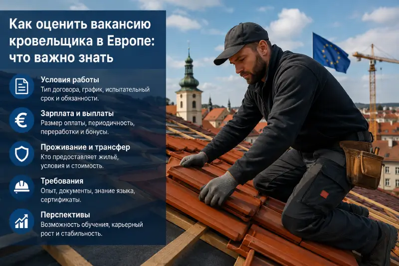 Как оценить вакансию кровельщика за границей до выезда
